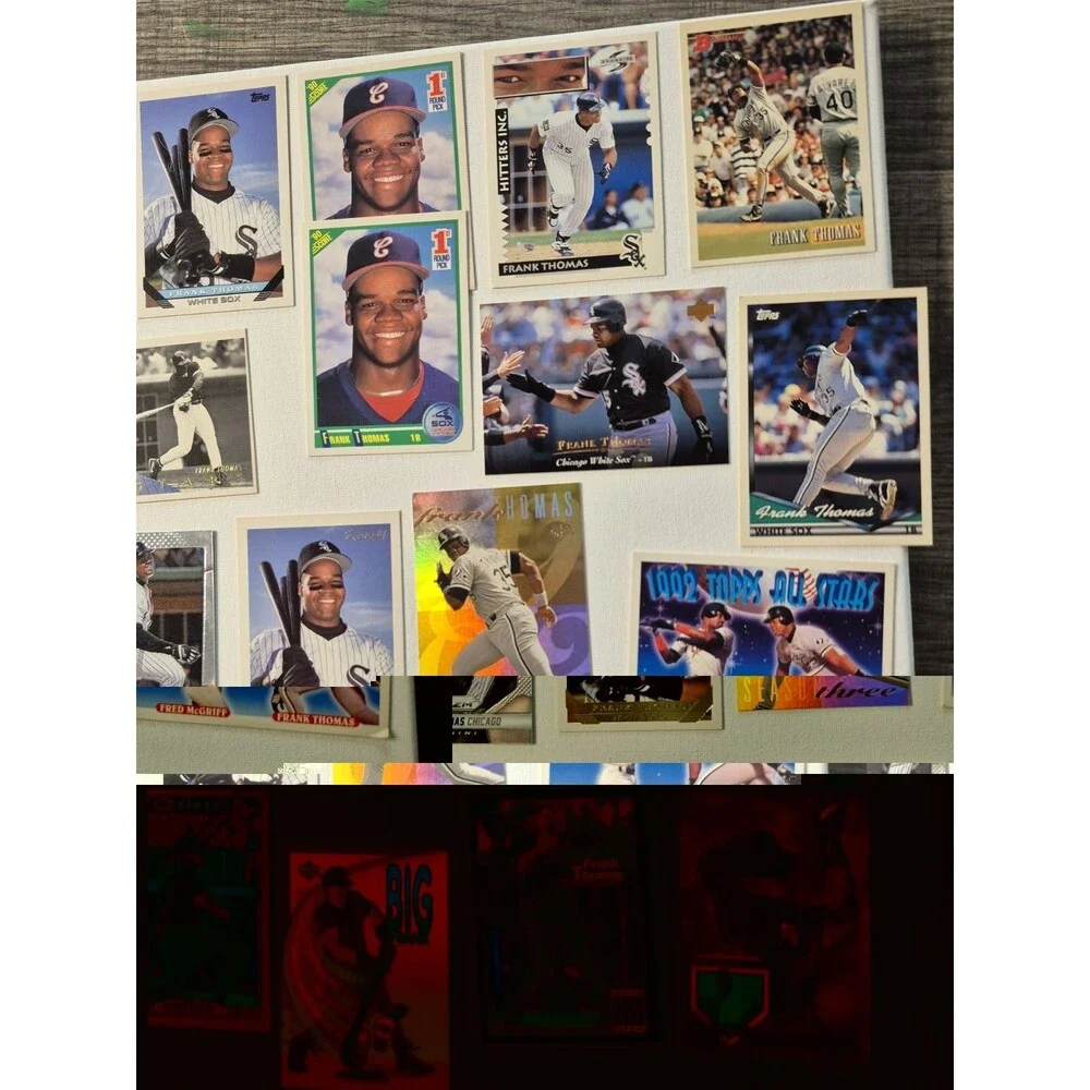 Lot of 30+ Frank Thomas Chicago White Sox 1990s Baseball Cards - Inserts Rookies
